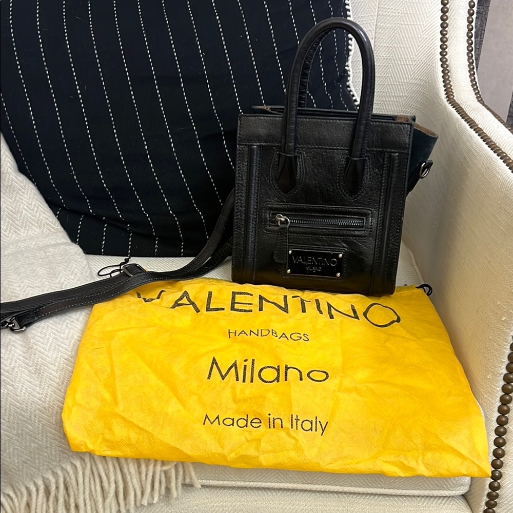 Mario Valentino Black Mini Bag leather